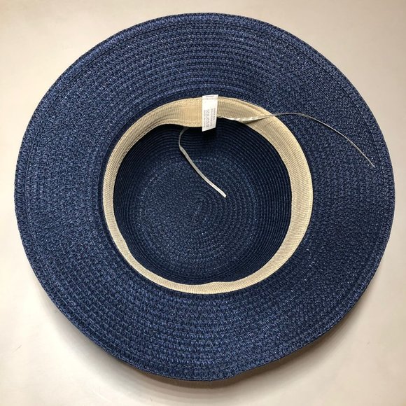 Beach Sun Hat Floral Ribbon Church Bow Women's Packable Cloche Paper SPF50 - Picture 13 of 13